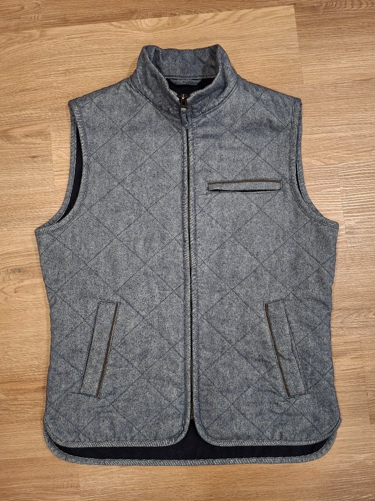 Jos. A. Bank - 1905 Quilted Fleece-Lined Vest - Small - Blue